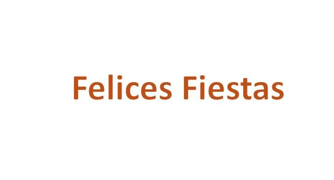 Felices Fiestas