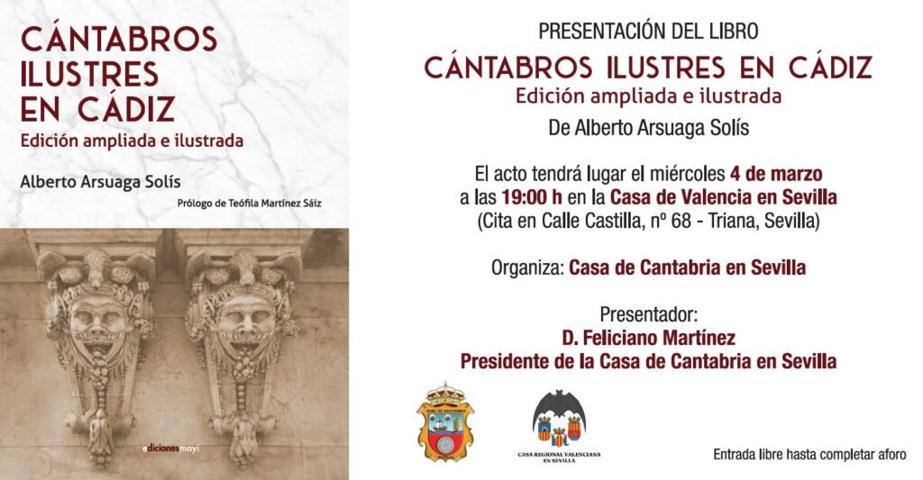 Presentación del libro “Cántabros ilustres en Cádiz”